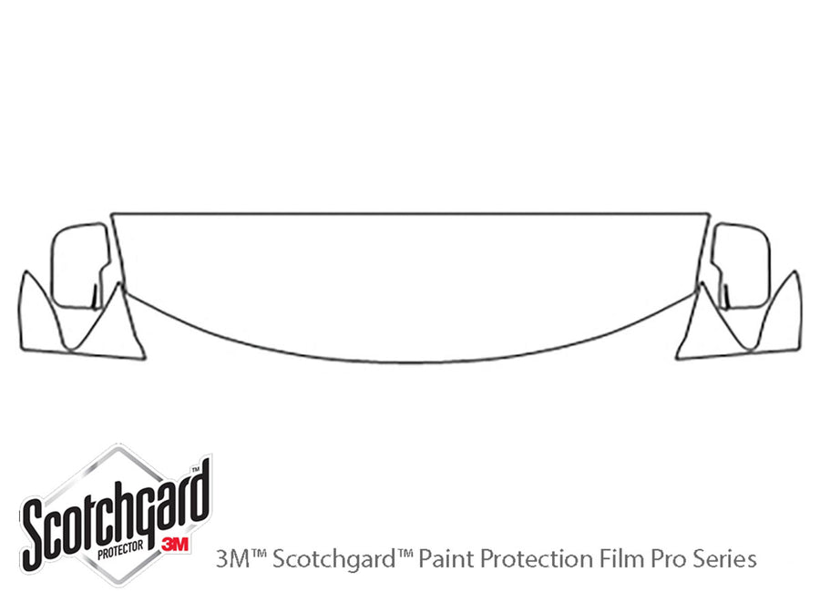 journey 3M Clear Bra Hood Precut PPF Diagram