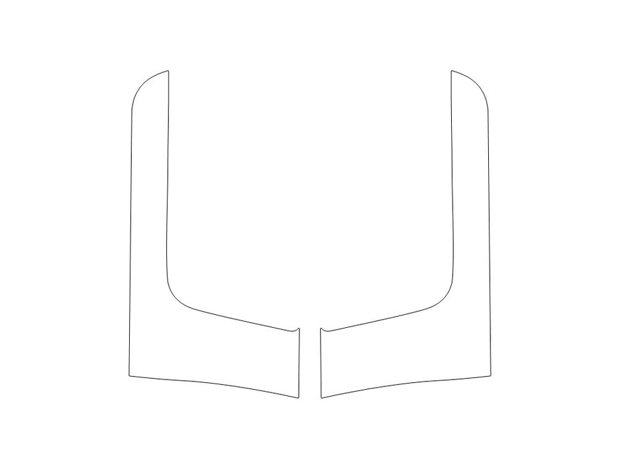 promaster Avery Dennison Clear Bra Door Cup Precut PPF Diagram