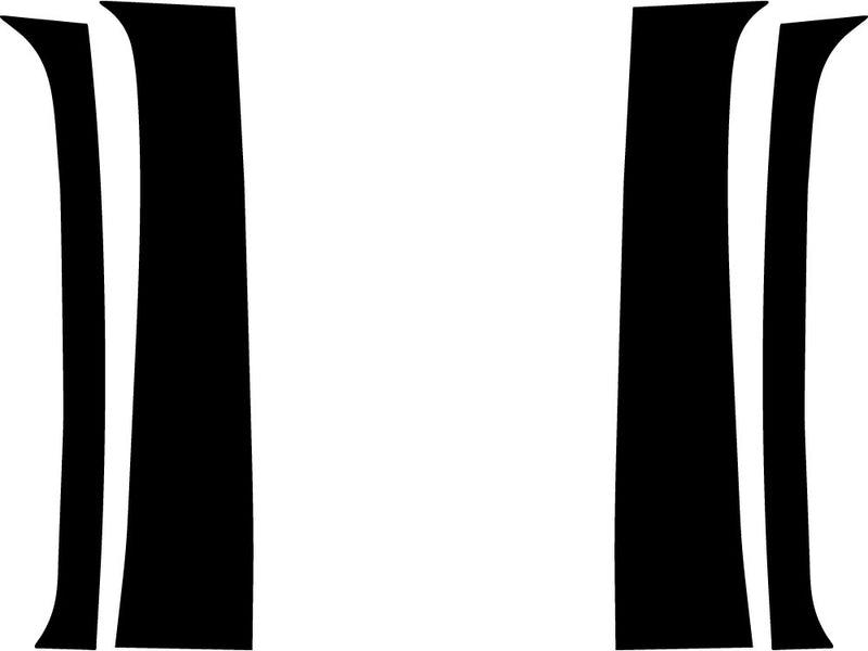 dodge ram 1994-2001 (club / crew / extended cab) Gloss Black Pillar Trim