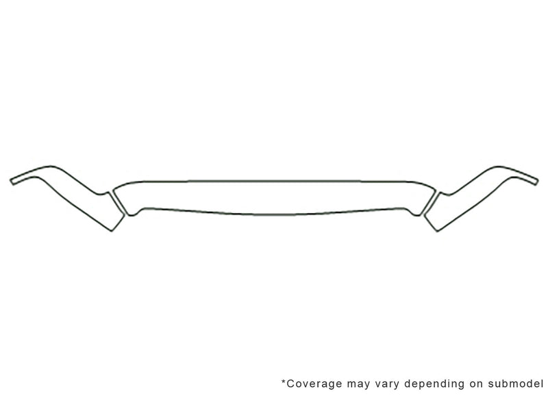 ram 3M Clear Bra Hood Precut PPF Diagram