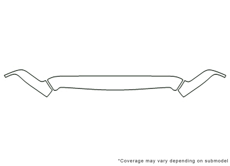 ram Avery Dennison Clear Bra Hood Precut PPF Diagram