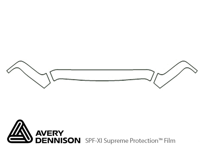 ram Avery Dennison Clear Bra Hood Precut PPF Diagram