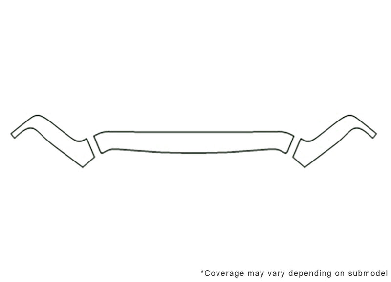 ram 3M Clear Bra Hood Precut PPF Diagram