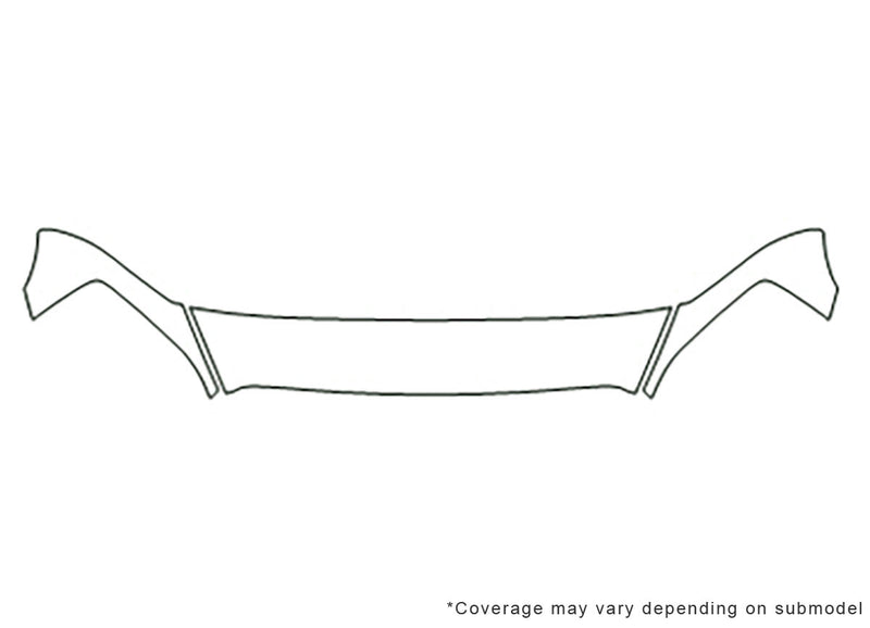 ram Avery Dennison Clear Bra Hood Precut PPF Diagram