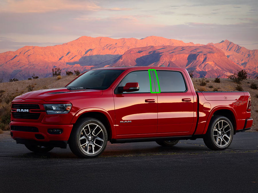 dodge ram 2019-2024 (crew cab / quad cab) Pillar Post Trim Installation Location