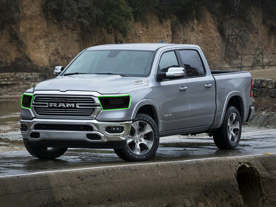 dodge ram 2019-2023 (1500) Headlight Tint Location