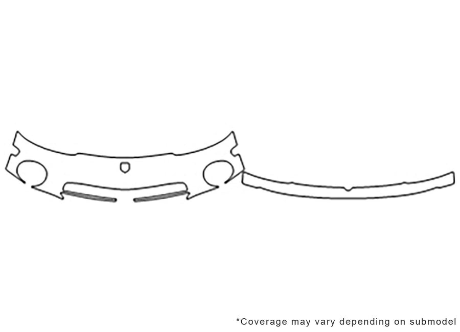 viper 3M Clear Bra Bumper Precut PPF Diagram