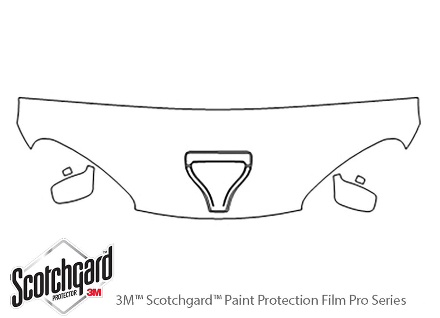 viper 3M Clear Bra Hood Precut PPF Diagram