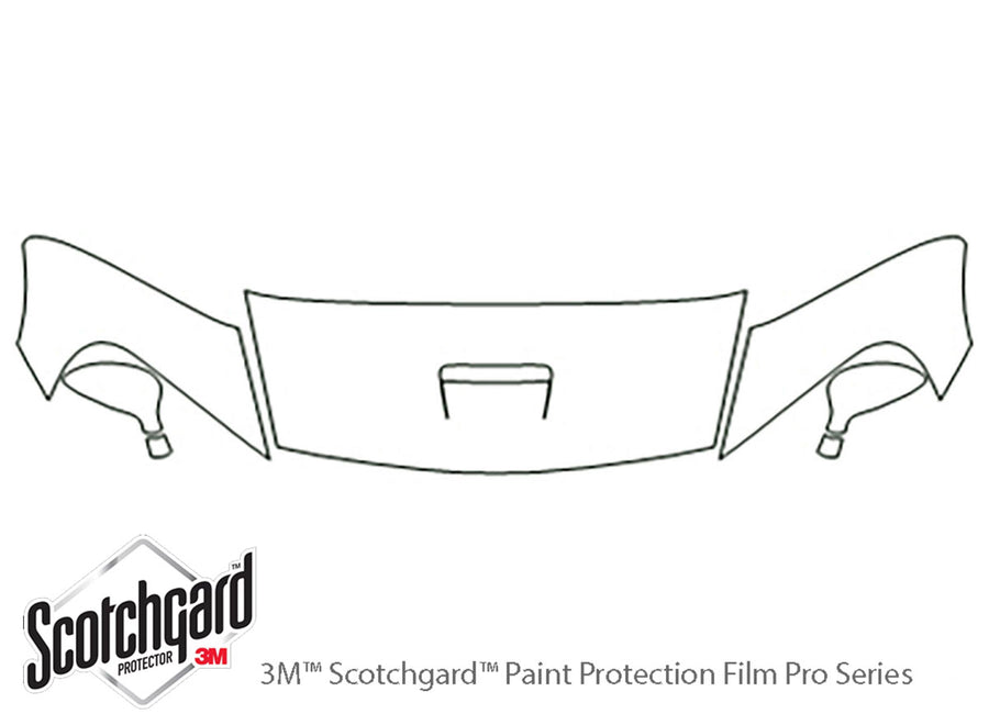 viper 3M Clear Bra Hood Precut PPF Diagram