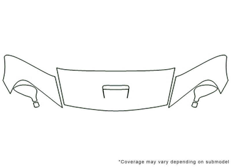 viper 3M Clear Bra Hood Precut PPF Diagram