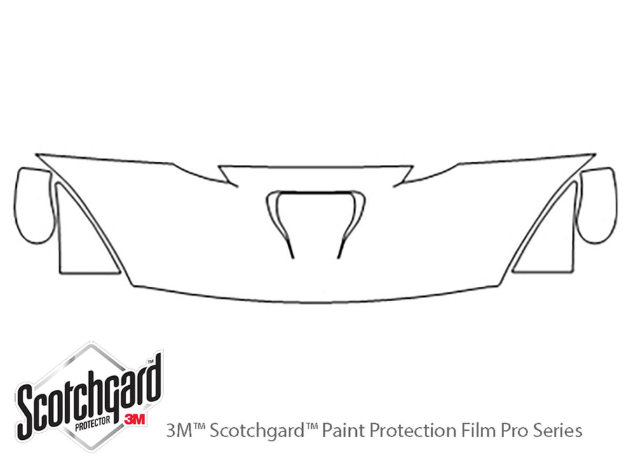viper 3M Clear Bra Hood Precut PPF Diagram