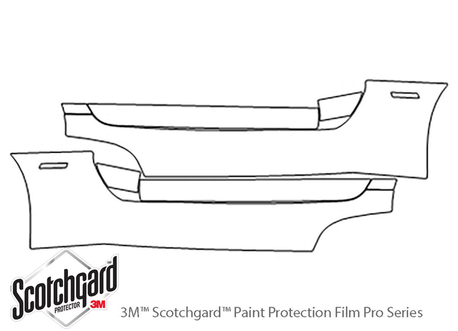 viper 3M Clear Bra Door Cup Precut PPF Diagram