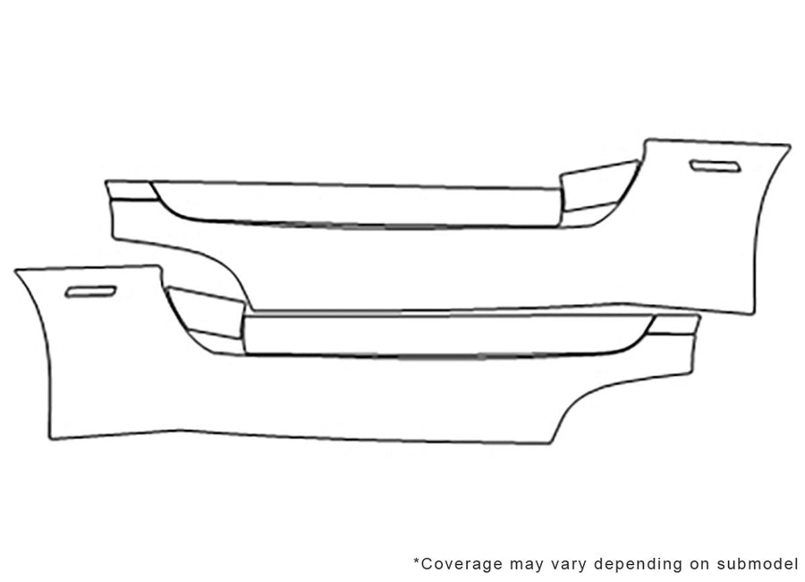 viper Avery Dennison Clear Bra Door Cup Precut PPF Diagram