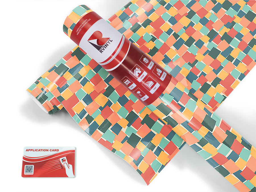doggy breakfast mosaic Craft Vinyl Roll