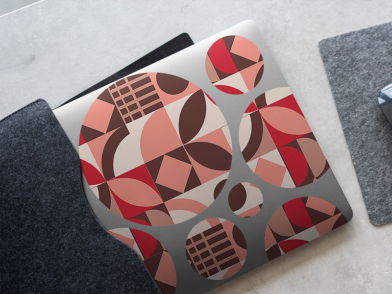 dogwood rose mosaic DIY Laptop Stickers