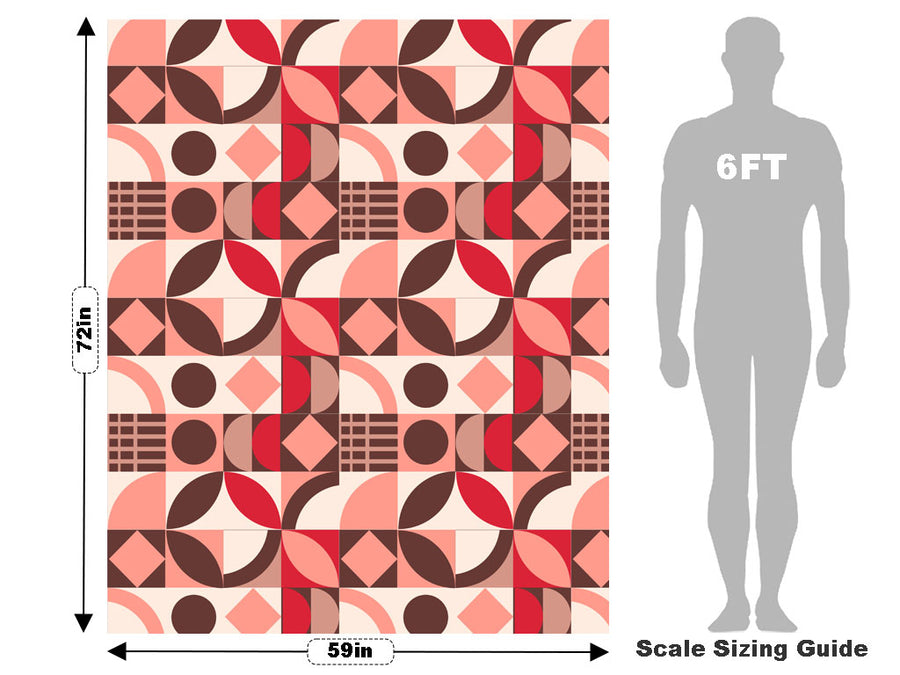 Dogwood Rose Mosaic Vehicle Wrap Scale~Rwraps Series 914 Dogwood Rose Mosaic Measurements~1