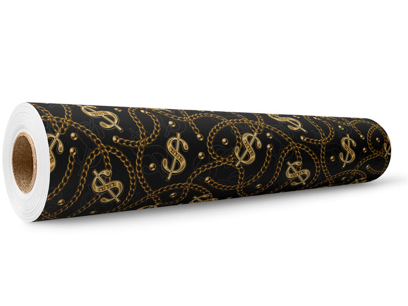 Dollar Bills Bling Wrap Film Wholesale Roll~Rwraps Series 914 Digitally Printed Vinyl Roll~5
