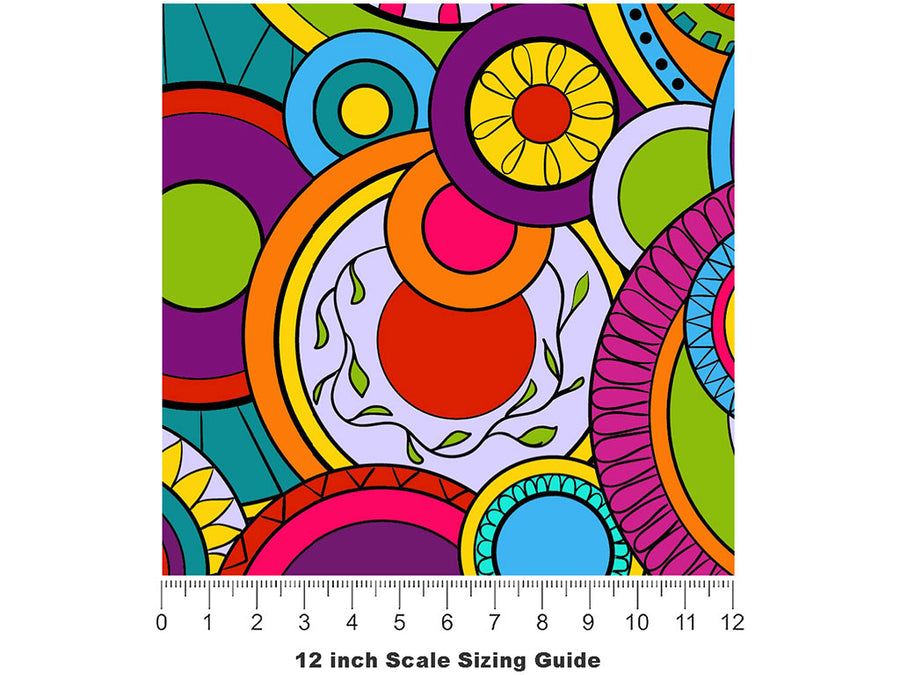 Dont Bother Abstract Vinyl Film Pattern Size 12 inch Scale~Rwraps Dont Bother Abstract Sizing Chart~2
