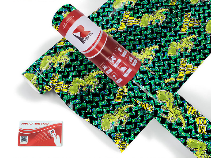 dont mess dinosaur Craft Vinyl Roll