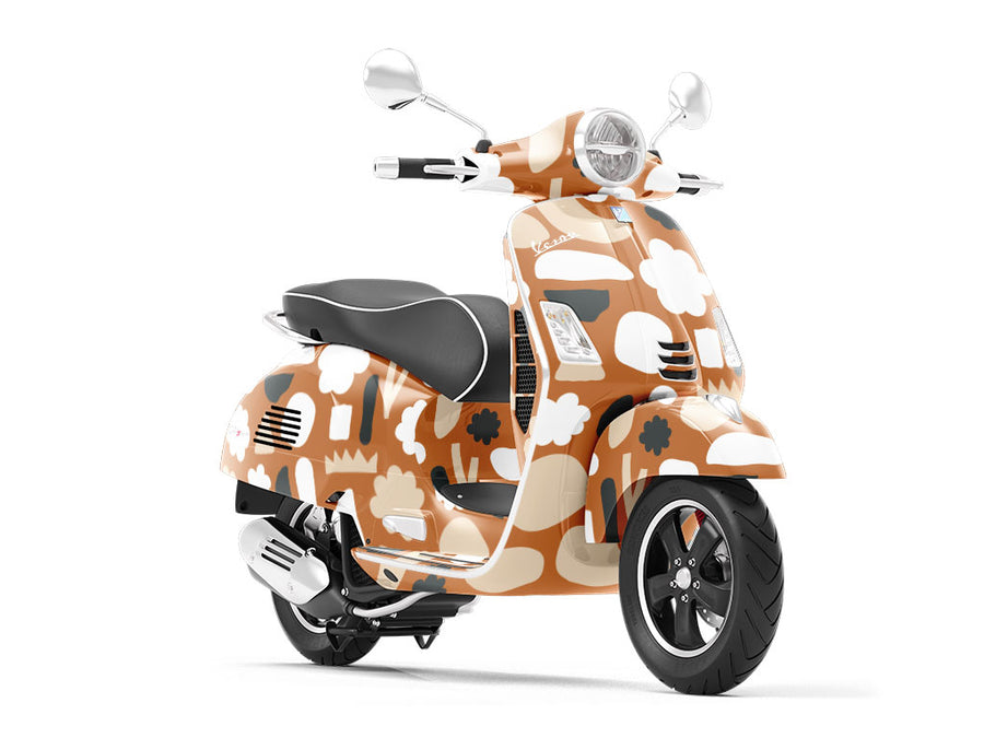 Dooby Doo Abstract Vespa Scooter Wrap Film