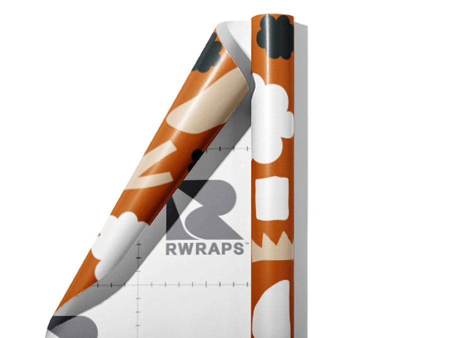 Dooby Doo Abstract Wrap Film Sheets~Rwraps Series 914 Dooby Doo Abstract Scrolled Sheet~3