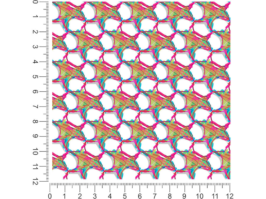 double helix abstract geometric 1ft x 1ft Craft Sheets