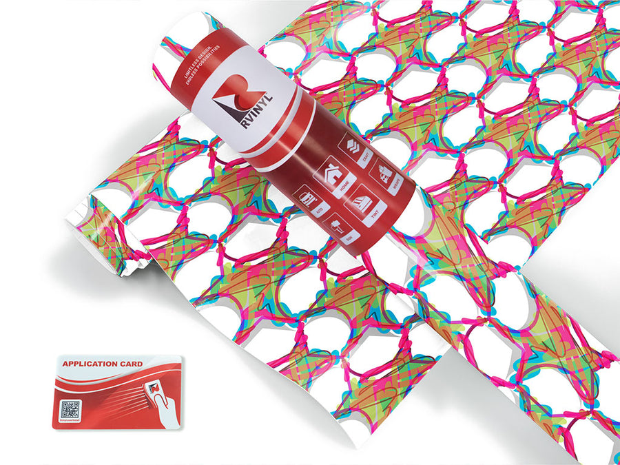 double helix abstract geometric Craft Vinyl Roll