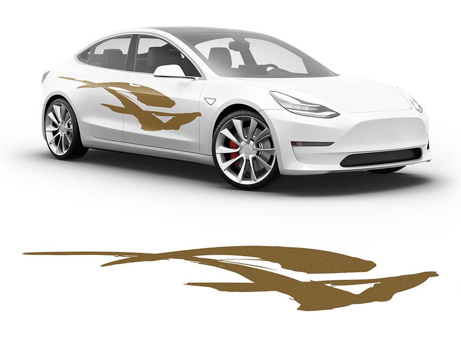 3M Gold Dove Body Graphic~Full Side Auto Decal Kit~0