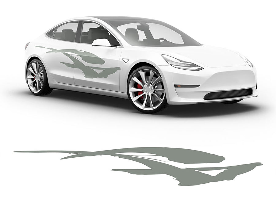3M Light Gray Dove Body Graphic~Full Side Auto Decal Kit~0