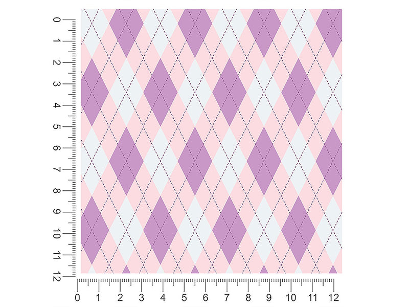 downtrodden thistle argyle 1ft x 1ft Craft Sheets