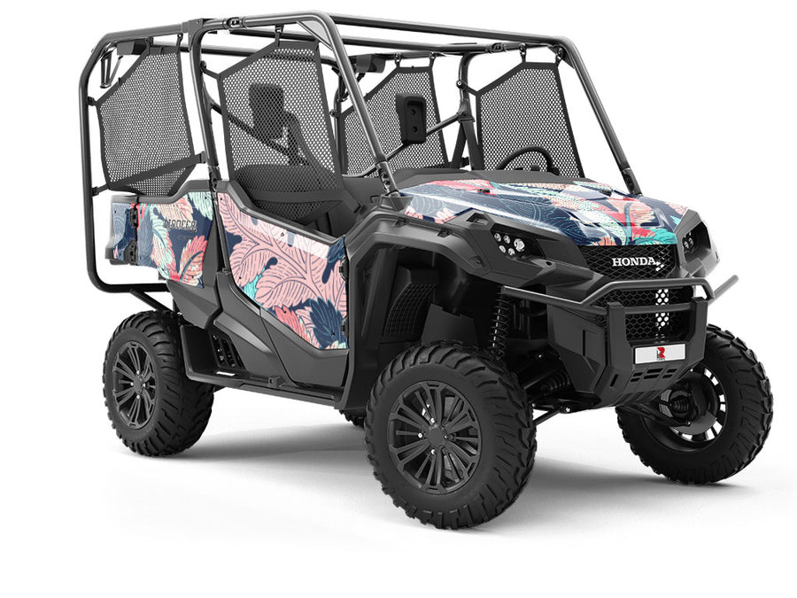 Dreamy Foliage Floral Utility Vehicle Vinyl Wrap