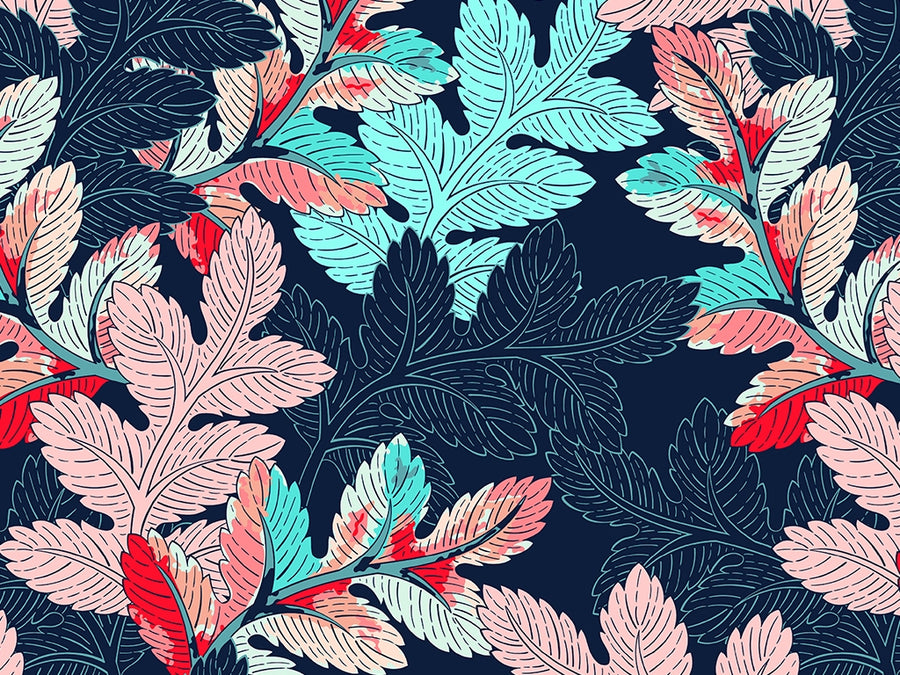 Dreamy Foliage Floral Vinyl Wrap Pattern~Rwraps Series 914 Digitally Printed Vinyl Wrap~0