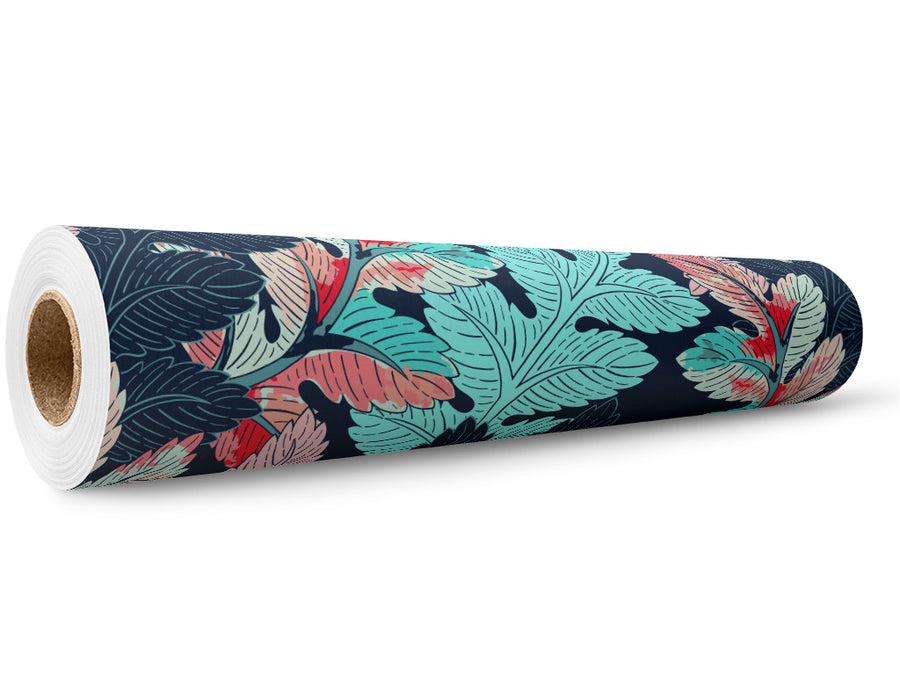 Dreamy Foliage Floral Wrap Film Wholesale Roll~Rwraps Series 914 Digitally Printed Vinyl Roll~5