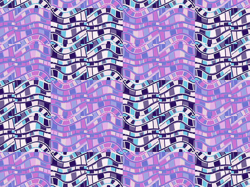 Dueling Rivers Art Deco Vinyl Wrap Pattern~Rwraps Series 914 Digitally Printed Vinyl Wrap~0