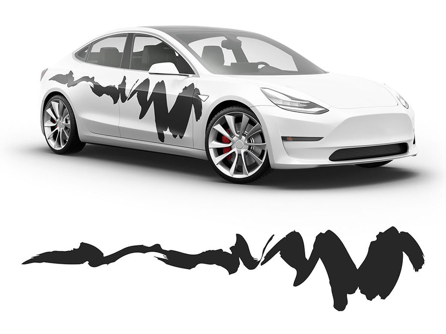 3M Matte Black Dynasty Body Graphic~Full Side Auto Decal Kit~0