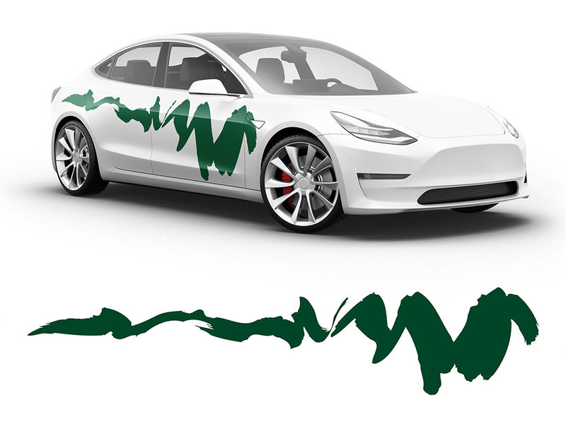 3M Dark Green Dynasty Body Graphic~Full Side Auto Decal Kit~0