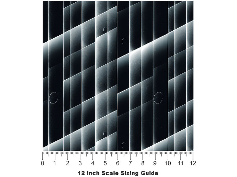 Dystopian Refractions Science Fiction Vinyl Film Pattern Size 12 inch Scale~Rwraps Dystopian Refractions Science Fiction Sizing Chart~2