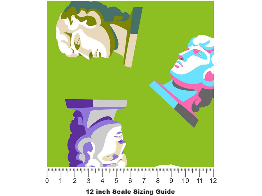 E Tu Brute Greco Roman Vinyl Film Pattern Size 12 inch Scale~Rwraps E Tu Brute Greco Roman Sizing Chart~2