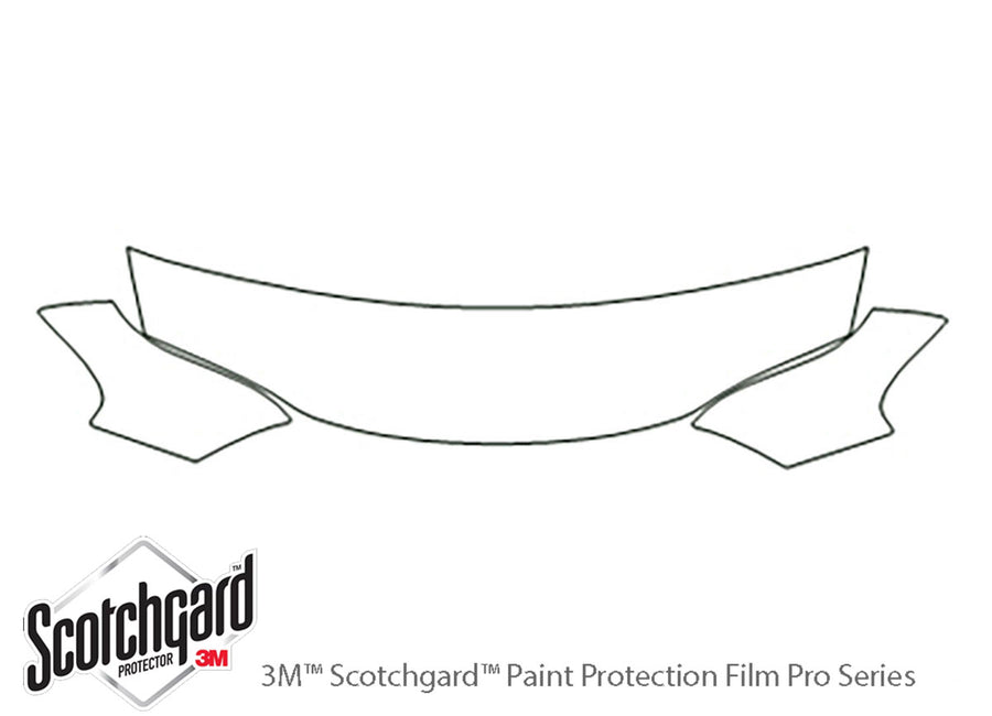 talon 3M Clear Bra Hood Precut PPF Diagram