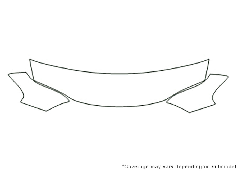 talon Avery Dennison Clear Bra Hood Precut PPF Diagram