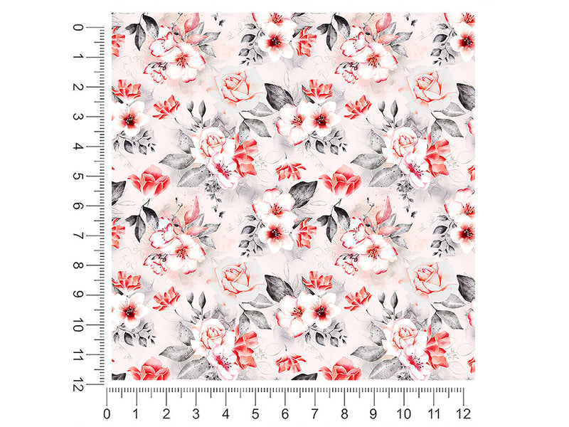 earnest carnation floral 1ft x 1ft Craft Sheets
