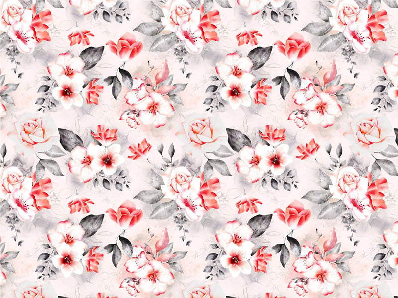 Earnest Carnation Floral Vinyl Wrap Pattern~Rwraps Series 914 Digitally Printed Vinyl Wrap~0
