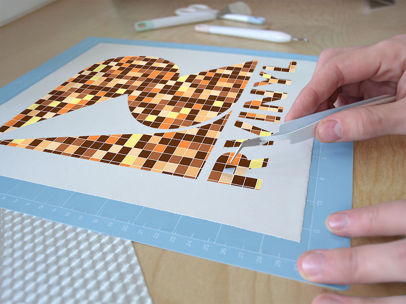 earth tile mosaic Easy Weed Craft Vinyl