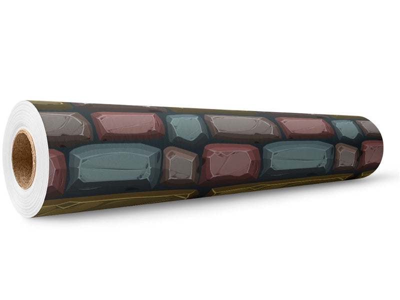 Earth Tone Brick Wrap Film Wholesale Roll~Rwraps Series 914 Digitally Printed Vinyl Roll~5