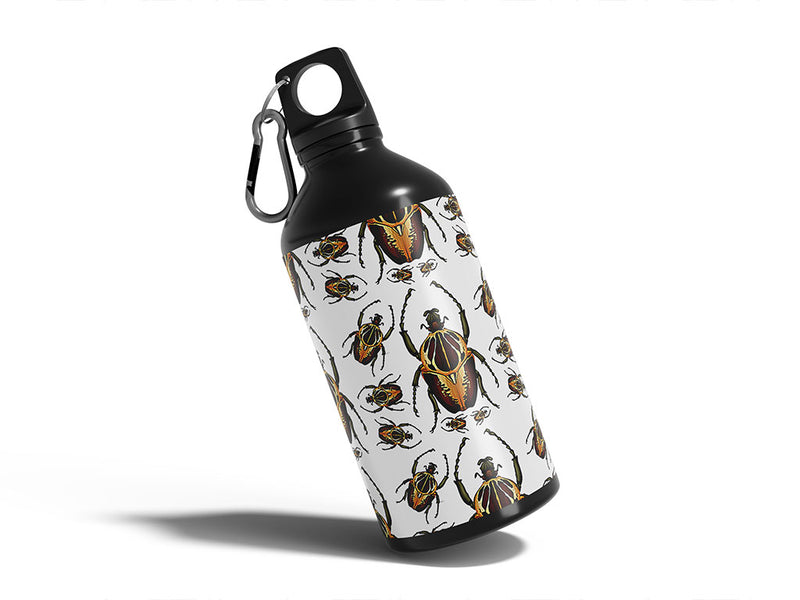 earthen camo bug Water Bottle DIY Stickers