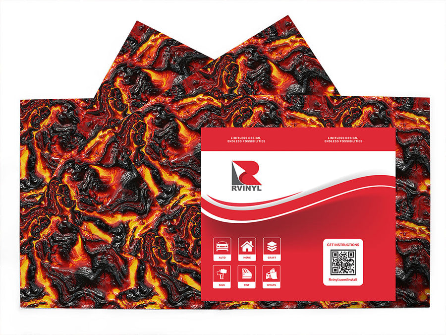 earthen core lava Craft Vinyl Sheet Pack