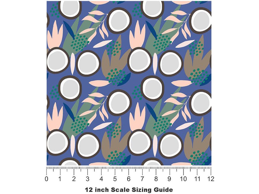East Coast Tall Fruit Vinyl Film Pattern Size 12 inch Scale~Rwraps East Coast Tall Fruit Sizing Chart~2