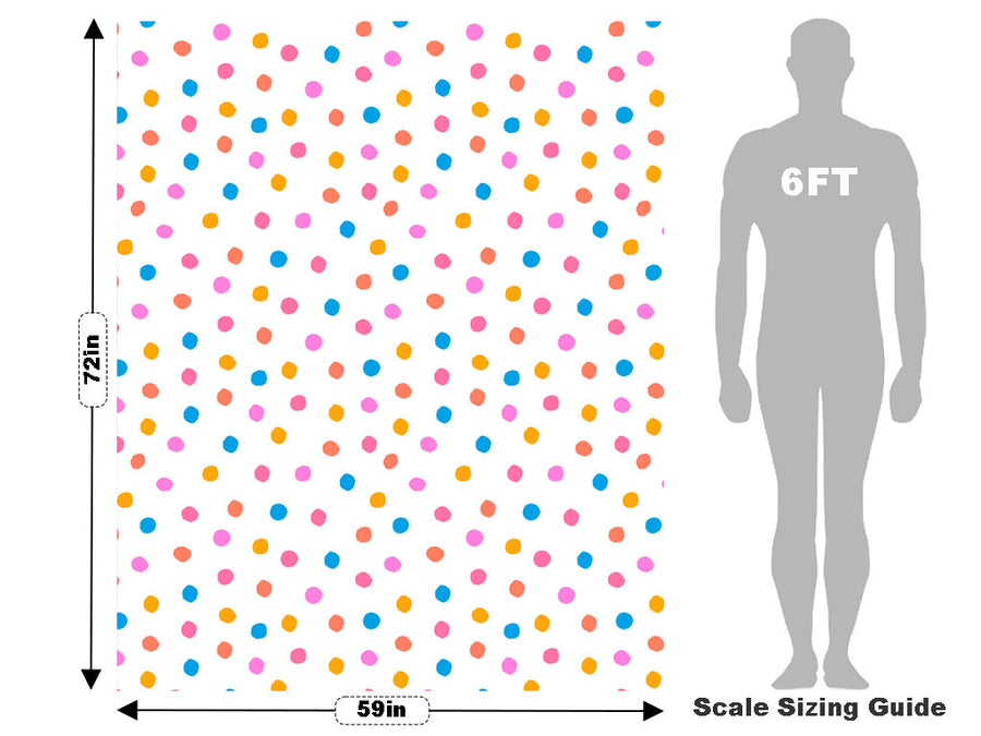 Easter Breeze Polka Dot Vehicle Wrap Scale~Rwraps Series 914 Easter Breeze Polka Dot Measurements~1