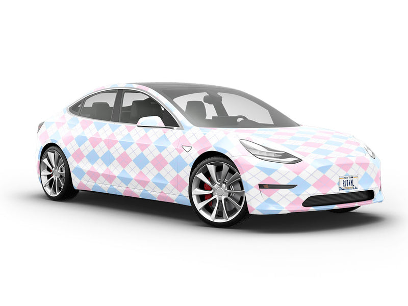 Easter Sunday Argyle Vehicle Vinyl Wrap