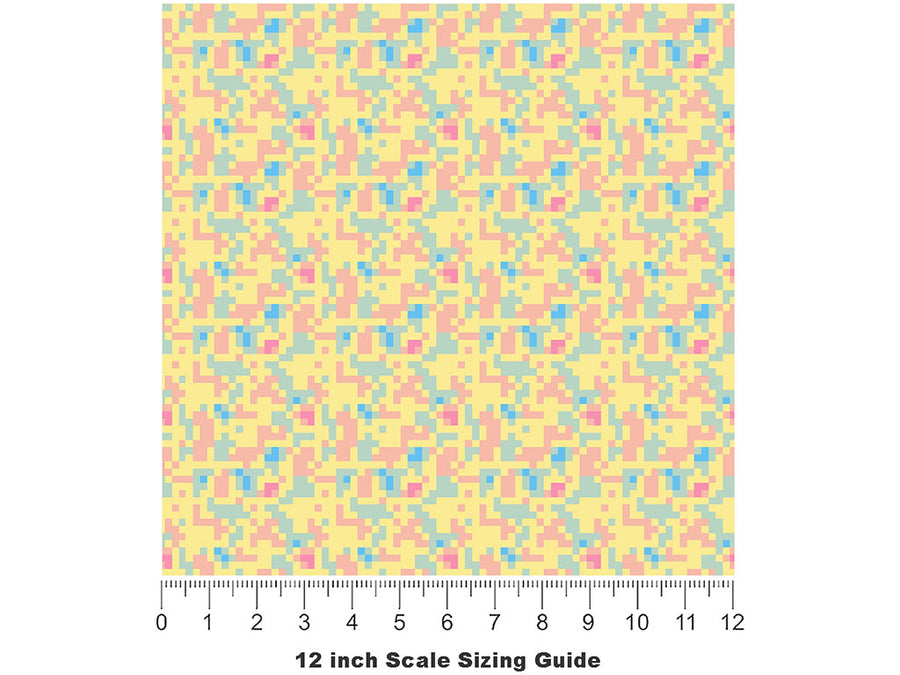 Easter Sunday Pixel Vinyl Film Pattern Size 12 inch Scale~Rwraps Easter Sunday Pixel Sizing Chart~2
